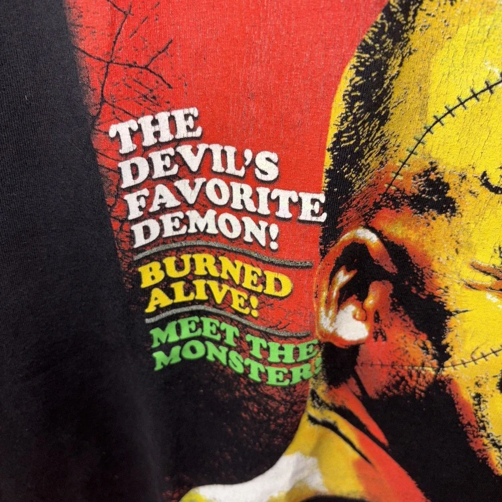 WWE Kane The Devil's Favorite Demon‎ Shirt Size XL Black WWF Wrestling 2008 Rare